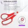Scissors Bulk Set of 5-Pack, Niutop 8'' Multipurpose Sharp Scissors for Office Home High/Middle School Student Teacher Scissor Supplies, Soft Comfort-Grip Right/Left Handles Scissors Bulk Set of 5-Pack, Niutop 8'' Multipurpose Sharp Scissors for Office Home High/Middle School Student Teacher Scissor Supplies, Soft Comfort-Grip Right/Left Handles
