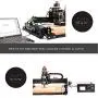 CNC Router Machine 4040-XE, 300W Spindle 3-Axis Engraving Milling Machine for Wood Metal Acrylic MDF Nylon Carving Cutting Arts and Crafts DIY Design CNC Router Machine 4040-XE, 300W Spindle 3-Axis Engraving Milling Machine for Wood Metal Acrylic MDF Nylon Carving Cutting Arts and Crafts DIY Design