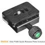 UTEBIT 2 Pieces Metal PU-60 60 Millimeter Universal Quick Shoe Plate with 1/4 inch Screw Compatible for Arca-Swiss Standard DSLR Tripod Monopod Stabilizer Ball Head