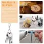 80 Pcs Keychain Clip D Snap Hook, Roctee Metal Key Ring with Chain Hooks for Lanyard Key Chain Crafting, DIY Crafts Keychain Carabiner Clip Hardware with Open Jump Ring (Silver) 80 Pcs Keychain Clip D Snap Hook, Roctee Metal Key Ring with Chain Hooks for Lanyard Key Chain Crafting, DIY Crafts Keychain Carabiner Clip Hardware with Open Jump Ring (Silver)