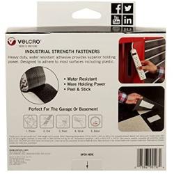 VELCRO Brand Heavy Duty Tape with Adhesive | 15 Ft x 2 In | Holds 10 lbs, Black | Industrial Strength Roll, Cut Strips to Length | Strong Hold for Indoor or Outdoor Use