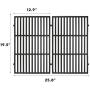 QuliMetal 7524 19.5 Inches Cast Iron Cooking Grid Grates for Weber Genesis E-310/ E-320/ E-330, Genesis S-310/ S-320/ S-330, Genesis EP-310/ EP-320 Gas Grill, Replaces for Weber 7524/7528