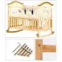 Bolts Nuts Kit, M6 Hex Socket Head Cap Screws Nuts 110PCS for Crib Bunk Bed Furniture Cot, Barrel Bolt Nuts Hardware Replacement Kit Made of Plated Zinc High Speed Steel, 1 Hex Key for Free Bolts Nuts Kit, M6 Hex Socket Head Cap Screws Nuts 110PCS for Crib Bunk Bed Furniture Cot, Barrel Bolt Nuts Hardware Replacement Kit Made of Plated Zinc High Speed Steel, 1 Hex Key for Free