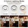 DAKASON Ring Light with Stand, LED Selfie Ring Light with Phone Holder for Photo, Video Recording, Vlogging, Makeup, TIK Tok, Updated Dual Head Video Conference Lighting Kit, Zoom Meeting Light