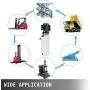 Mophorn Hydraulic Pump 2.2KW Car Lift Hydraulic Power Unit Hydraulic Power Pack 220V 3HP 50HZ 2750 PSI for Two and Four Post Lift Auto Hoist Car Lift with 6L Plastic Reservoir
