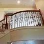 1/2'' Iron Baluster Skinny Scroll (5-Pack) Stair Parts Hollow Metal Spindles - Stair Railing Scroll Wrought Iron Balusters (Real Satin Black not Matte)