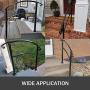 Happybuy Transitional Handrail Fits 1 or 3 Steps Black Stair Rail Handrails for Outdoor Steps Wrought Iron Handrail with Installation Kit Happybuy Transitional Handrail Fits 1 or 3 Steps Black Stair Rail Handrails for Outdoor Steps Wrought Iron Handrail with Installation Kit