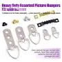 Swpeet 415Pcs Picture Hangers Kit with Screws, Heavy Duty Assorted Picture Hangers Assortment Kit for Picture Hanging Solutions with Transparent Box - 7 Models Swpeet 415Pcs Picture Hangers Kit with Screws, Heavy Duty Assorted Picture Hangers Assortment Kit for Picture Hanging Solutions with Transparent Box - 7 Models