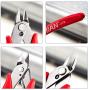 IGAN-170 Wire Cutters, Precision Electronic Flush Cutter, One of the Strongest and Sharpest Side Cutting pliers with an Opening Spring, Ideal for Ultra-fine Cutting Needs. IGAN-170 Wire Cutters, Precision Electronic Flush Cutter, One of the Strongest and Sharpest Side Cutting pliers with an Opening Spring, Ideal for Ultra-fine Cutting Needs.