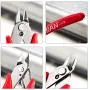IGAN-170 Wire Cutters, Precision Electronic Flush Cutter, One of the Strongest and Sharpest Side Cutting pliers with an Opening Spring, Ideal for Ultra-fine Cutting Needs.