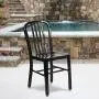 Flash Furniture Commercial Grade Black Metal Indoor-Outdoor Chair Flash Furniture Commercial Grade Black Metal Indoor-Outdoor Chair