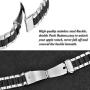 V-MORO No Gaps Metal Strap Compatible with Galaxy Watch 46mm Bands/Gear S3 Frontier Band with Clips Solid Stainless Steel Bracelet for Samsung Galaxy Watch 46mm R800/Gear S3 Smartwatch Silver Black