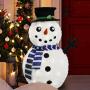 Joiedomi 3ft Tinsel Collapsible 100 LED Warm White Yard Light for Christmas Outdoor Yard Garden Decorations, Christmas Event Decoration, Christmas Eve Night Decor(Snowman)