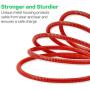 Metal iPhone Charger Cord [Apple MFi Certified], Foxsun 3.3 FT/1M Metal Braided USB Lightning Cable Cords for iPhone Xs MAX/XR/XS/X/8/7/7Plus/6/6Plus/6S/6S Plus/5/5S/5C/SE,iPad Pro/Air/Mini (Red)