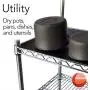 Resilia Shelf Liner Set for Wire Shelving Units – 5 Pack, 14 Inches x 36 Inches, Black Diamond Pattern, Anti-Slip, Heavy Duty, Made in The USA