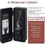 Vintorio Wine Aerator Pourer - Premium Aerating Pourer and Decanter Spout (Black)