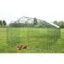 wonline Large Metal Chicken Coop, Hen Rabbit Chicken Cage, Backyard Walk-in Pens Crate Enclosure Playpen Pet Exercise