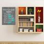 Visual Art Decor Inspirational Before You Speak Think Sign Canvas Prints Wall Art Framed and Stretched Motivational Quotes for Classroom Home Office Bedroom Living Room Decoration (02 Grey, 24x32)