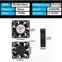 2 Packs Wathai 40mm x 40mm x 10mm 5V Brushless DC Cooling Case Fan