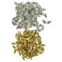 Prettyia 100 Pieces Angel Wing Spacer Metal Beads DIY for Bracelets Necklace Silver,Gold
