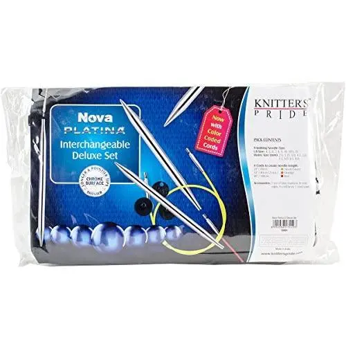 Knitters Pride KP120601 Nova Platina Deluxe Interchangeable Needles Set
