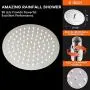 High Pressure Shower Head, 8 Inch Rain Showerhead, Ultra-Thin Design- Pressure Boosting, Awesome Shower Experience, NearMoon High Flow Stainless Steel Rainfall Shower Head (Chrome Finish) High Pressure Shower Head, 8 Inch Rain Showerhead, Ultra-Thin Design- Pressure Boosting, Awesome Shower Experience, NearMoon High Flow Stainless Steel Rainfall Shower Head (Chrome Finish)