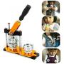 DNYSYSJ Button Maker Machine, 25mm Button Maker Hand Pressure Rotary Badge Machine+100 Making Badges Circle Button Part