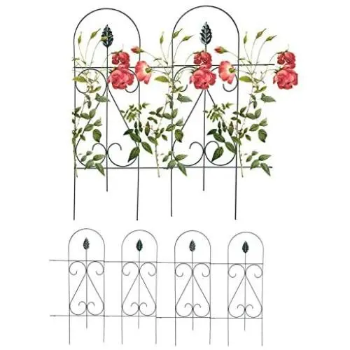 Mr.Garden Fencing Edging Fence Metal Decorative Barrier Panels 9PACK 15''x32'', Dog Outdoor Fence, Coated Folding Border Fences for Garden Patio Tree Ring, Dark Green (Without Decorative Flowers) Mr.Garden Fencing Edging Fence Metal Decorative Barrier Panels 9PACK 15''x32'', Dog Outdoor Fence, Coated Folding Border Fences for Garden Patio Tree Ring, Dark Green (Without Decorative Flowers)