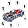 Uolor 545 Pcs Car Retainer Clips & Plastic Fasteners Kit with Fastener Remover, 19 Most Popular Sizes Auto Push Pin Rivets Set, Bumper Door Trim Panel Clips Assortment for GM Ford Toyota Honda Chrysle