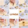 LYNDA 80 Sets Metal Snap Fasteners, 4 Colors Snap Fasteners with 4 Pieces Fixing Tools,Used in Leather Craft, DIY Craft, Overalls, Jacket and Jeans,15mm in Diameter