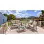 Kullavik 4 Pieces Patio Furniture Set Outdoor Conversation Set Steel Frame Sectional Chat Sofa with 4 Seats, 4 Cushions & 1 Tempered Glass Coffee Table, Sand Kullavik 4 Pieces Patio Furniture Set Outdoor Conversation Set Steel Frame Sectional Chat Sofa with 4 Seats, 4 Cushions & 1 Tempered Glass Coffee Table, Sand