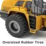 Top Race 10 Channel Full Functional Remote Control Front Loader Construction Tractor, Full Metal Bulldozer Toy Can Dig up to 3.5 Lbs, 1:14 Scale TR-213
