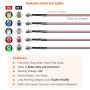 Rustark 5 pcs Heavy Duty 2 Pin ON/Off 15A 250V 20A 125V Rocker Toggle Switch with 5 pcs Rubber Waterproof Boot Cover, 10 pcs 12v LED Metal Indicator Dash Light Auto Accessories for Car Truck Boat