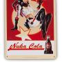 Fallout 76 Nuka Cola Girl Metal Sign | Fanwraps Official Lithograph | Wonderful 6'' x 9'' Video Game Decor