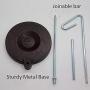 HONEYSEW Heavy Duty Metal Base Single Thread Stand Universal Full Metal Single Cone and Spool Adjustable Thread Stand for Sewing and Embroidery Machines Upgraded Design