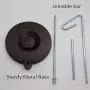 HONEYSEW Heavy Duty Metal Base Single Thread Stand Universal Full Metal Single Cone and Spool Adjustable Thread Stand for Sewing and Embroidery Machines Upgraded Design