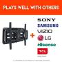 ECHOGEAR Full Motion TV Wall Mount for Big TVs Up to 86'' TVs - Smooth Swivel, Tilt, & Extension - Universal Design Works with Samsung, Vizio, TCL & More - Includes Drilling Template - EGLF2