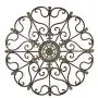 Vintage Style Round Copper Metal Wall Decor w/ Fleur de Lis Accents, Copper and Gold Metal Wall Art, Fleur de Lis and Quatrefoil 3D Wall Art, 29” Vintage Style Round Copper Metal Wall Decor w/ Fleur de Lis Accents, Copper and Gold Metal Wall Art, Fleur de Lis and Quatrefoil 3D Wall Art, 29”