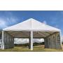 DELTA Canopies 40x20 PVC Frame Tent White - Wedding Party Canopy Shelter