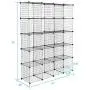 VINGLI Wire Cube Storage, 20-Cube Organizer Metal Grids Shelves, Stackable Storage Bins Multifunction Shelving Unit Modular Cubbies Organizer Bookcase for Home Office (20-Cube) VINGLI Wire Cube Storage, 20-Cube Organizer Metal Grids Shelves, Stackable Storage Bins Multifunction Shelving Unit Modular Cubbies Organizer Bookcase for Home Office (20-Cube)