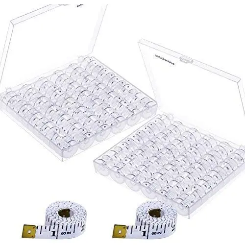 PAXCOO 72 Pcs Sewing Machine Bobbins with Case for Brother Singer Janome PAXCOO 72 Pcs Sewing Machine Bobbins with Case for Brother Singer Janome