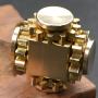 Pure Brass Fidget Cube Gears Linkage Fidget Toy Metal DIY EDC Focus Meditation Break Bad Habits ADHD (Brass)