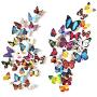 Eoorau 80PCS Butterfly Wall Decals - 3D Butterflies Decor for Wall Removable Mural Stickers Home Decoration Kids Room Bedroom Decor