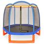 Best Choice Products Kids 7ft Round Mini Trampoline w/Safety Net and Metal Frame, Multicolor