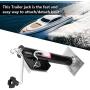 Qiilu 2000 lbs Yacht Trailer Parts Caravan Jack Jockey Wheel Heavy Duty Metal Stand