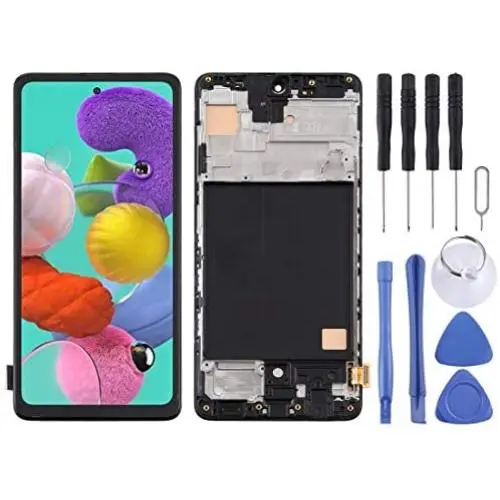 LIYONG Replacement Spare Parts TFT Material LCD Screen and Digitizer Full Assembly with Frame for Samsung Galaxy A51 Repair Parts (Color : Black) LIYONG Replacement Spare Parts TFT Material LCD Screen and Digitizer Full Assembly with Frame for Samsung Galaxy A51 Repair Parts (Color : Black)