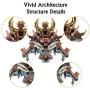 Microworld 3D Metal Puzzle Ancient Chinese Myth Famous Architecture Dragon Palace Model Building Kits Laser Cut Brain Teaser DIY Jigsaw Puzzles J069