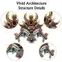 Microworld 3D Metal Puzzle Ancient Chinese Myth Famous Architecture Dragon Palace Model Building Kits Laser Cut Brain Teaser DIY Jigsaw Puzzles J069