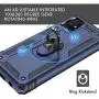 UNKNOK Galaxy A51 5G Case, [Not Fit A51 4G], [Military Grade ] 15ft Drop Tested Shockproof Protective, Metal Rotating Ring Kickstand Magnetic Support Cover for Samsung Galaxy A51 5G Phone (Blue)