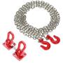 LAFEINA 1:10 RC Rock Crawler Accessories Tow Hooks and Trailer Chain Kit for Axial SCX10 Tamiya CC01 D90 D110 TF2 RC Trucks Car Parts LAFEINA 1:10 RC Rock Crawler Accessories Tow Hooks and Trailer Chain Kit for Axial SCX10 Tamiya CC01 D90 D110 TF2 RC Trucks Car Parts